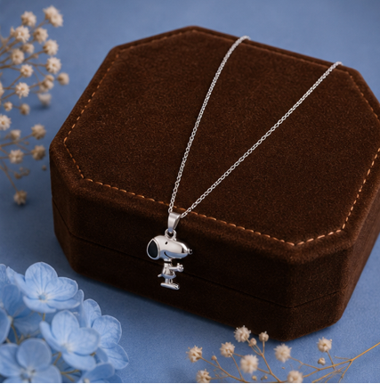 Cute Puppy Kids Pendant Necklace