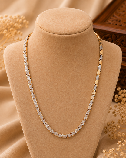Men's Gold Finish Box Link Chain