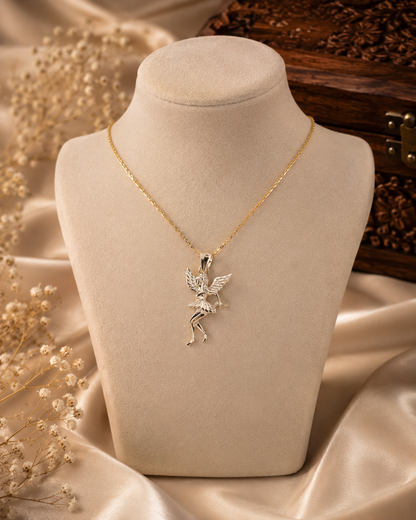 Enchanted Fairy Silver Pendant Necklace