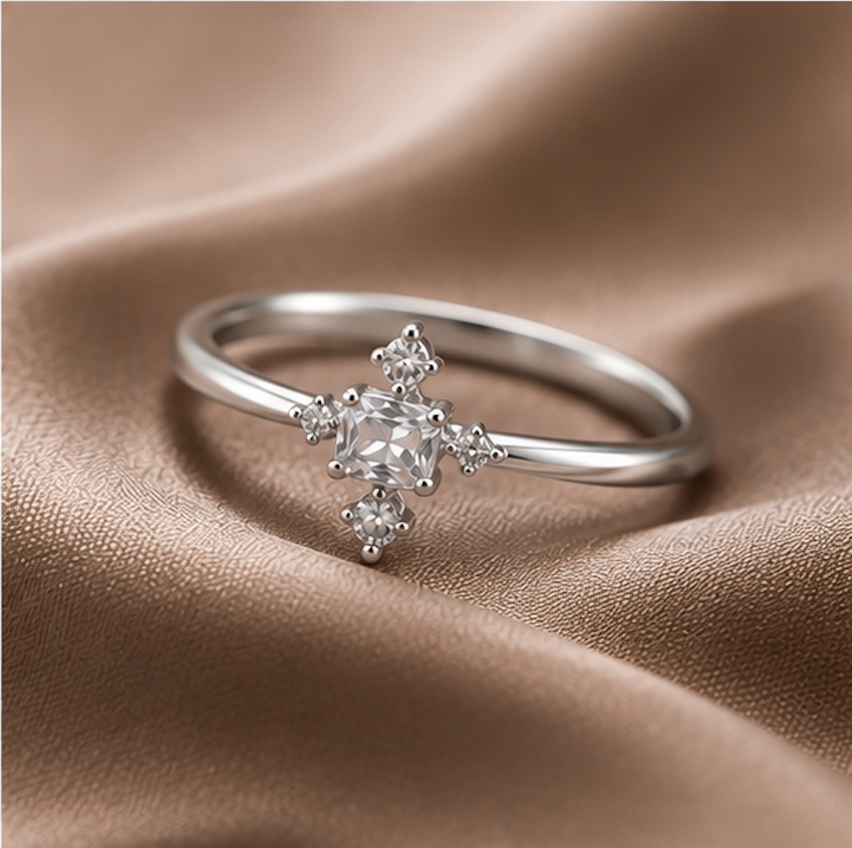 925 Sterling Silver Celeste Spark Ring