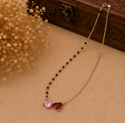 925 Silver Dual Heart Mangalsutra