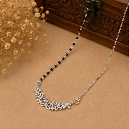925 Silver Floral Vine Mangalsutra