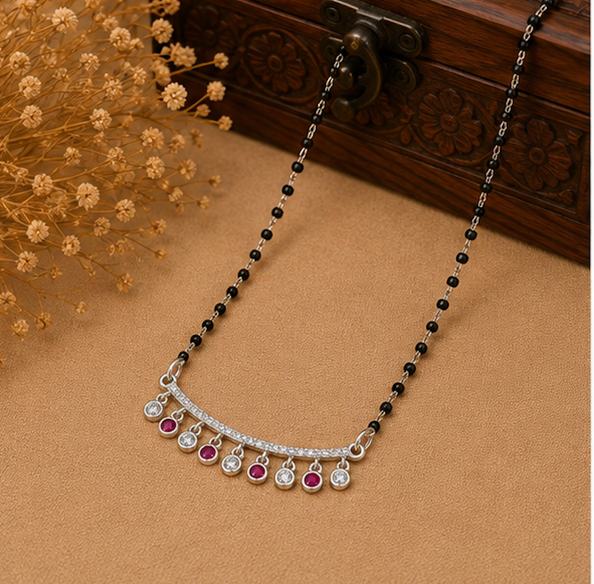 925 Silver Radiant Charm Mangalsutra