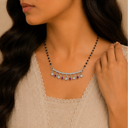 925 Silver Radiant Charm Mangalsutra