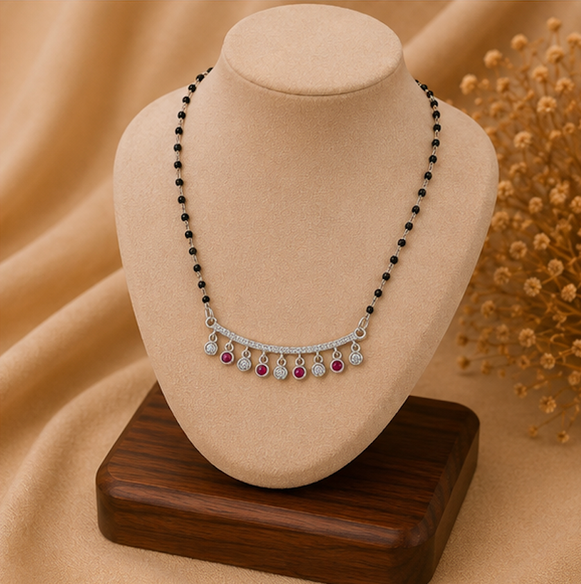 925 Silver Radiant Charm Mangalsutra