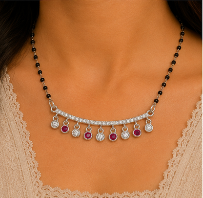 925 Silver Radiant Charm Mangalsutra