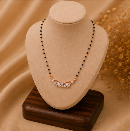 925 Silver Rose Bloom Mangalsutra