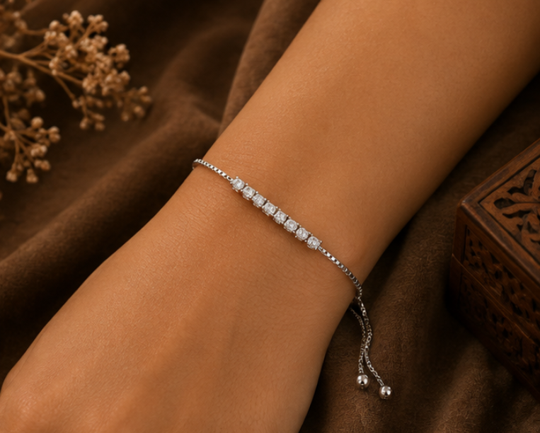 Eterna Crystal Tennis Bracelet