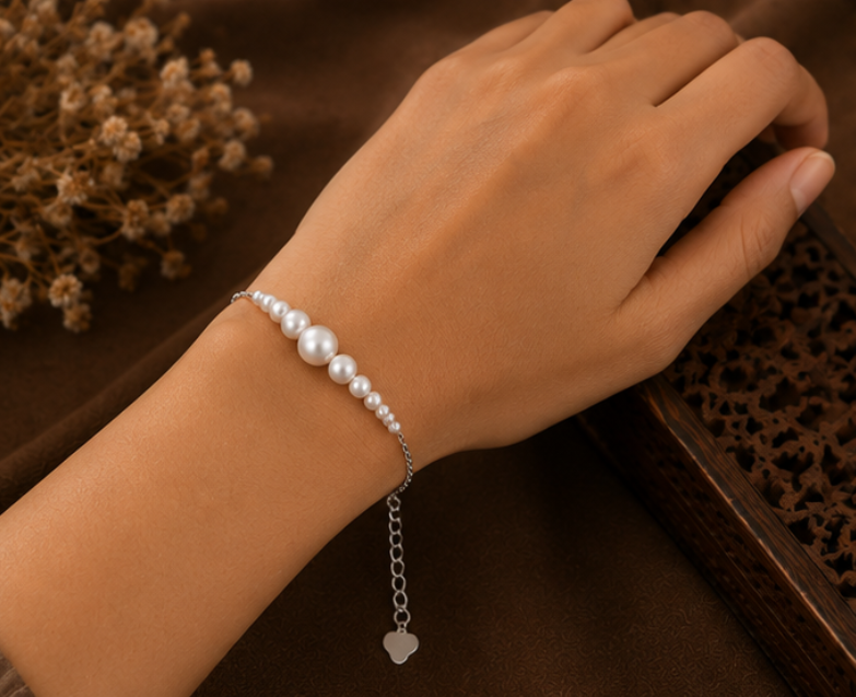 Pearl Élan Silver Bracelet