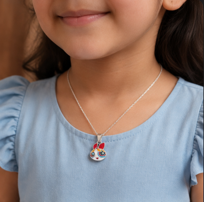 Cute Bunny Kids Pendant Necklace