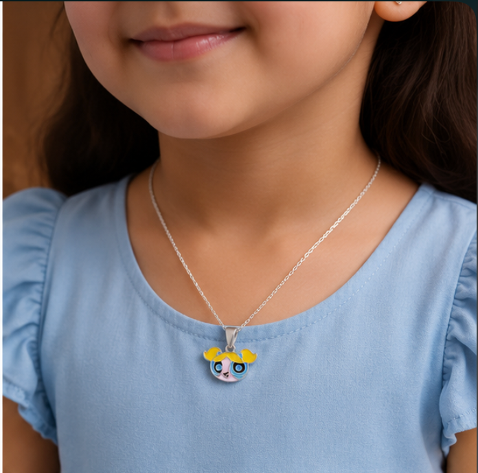Cute Cartoon Kids Pendant Necklace