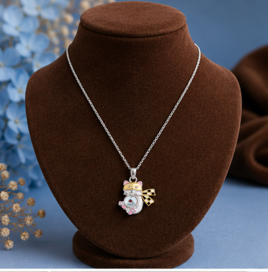 Cute Kitty Kids Pendant Necklace
