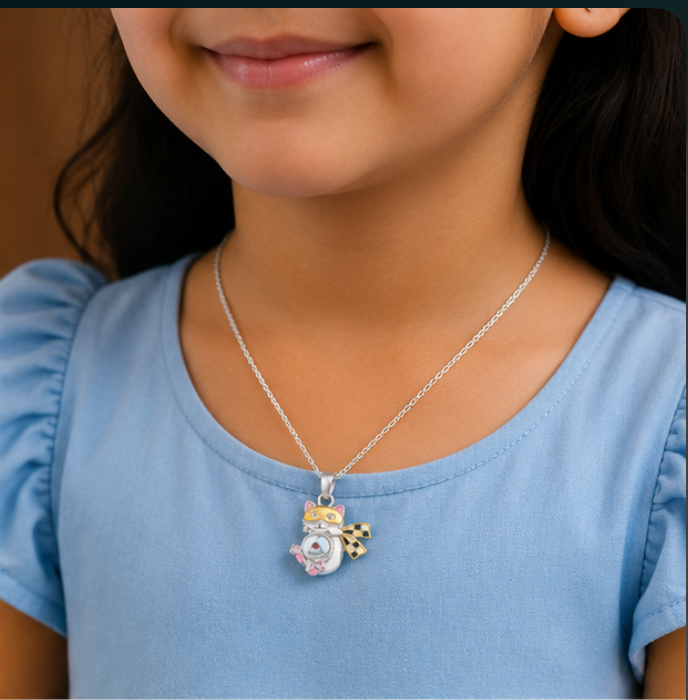 Cute Kitty Kids Pendant Necklace