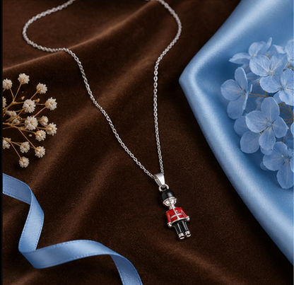 Cute Soldier Kids Pendant Necklace