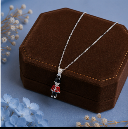 Cute Soldier Kids Pendant Necklace