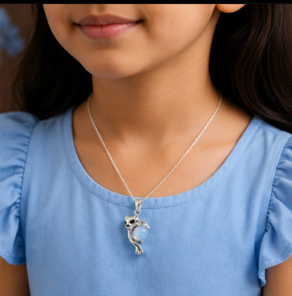 Cute Little Bunny Kids Pendant Necklace