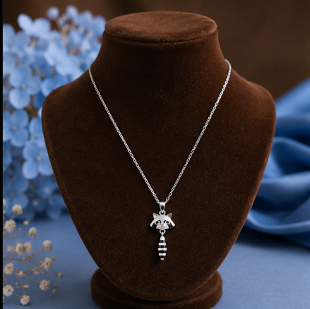 Cute Panda & Bee Kids Pendant Necklace