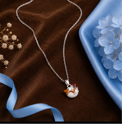 Cute Fox Kids Pendant Necklace