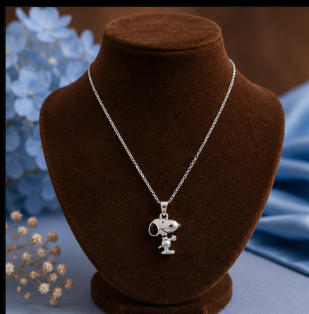 Cute Puppy Kids Pendant Necklace