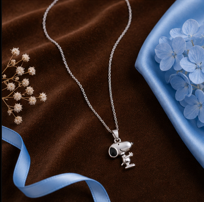 Cute Puppy Kids Pendant Necklace