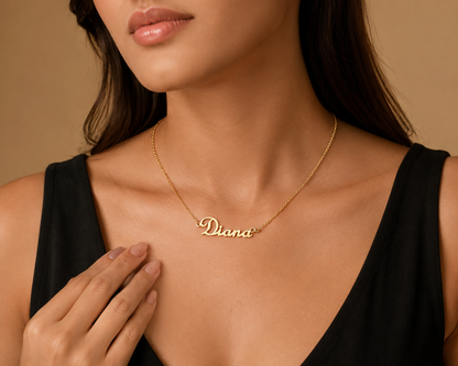 Custom Name Necklace – Any Name in 925 Sterling Silver | Personalized Name Pendant