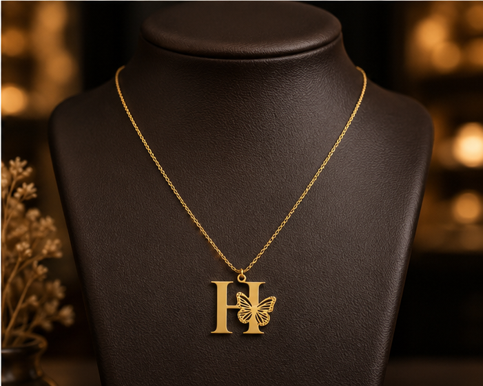 Custom Initial Letter Pendant Necklace – Personalize with Any Letter | 925 Sterling Silver