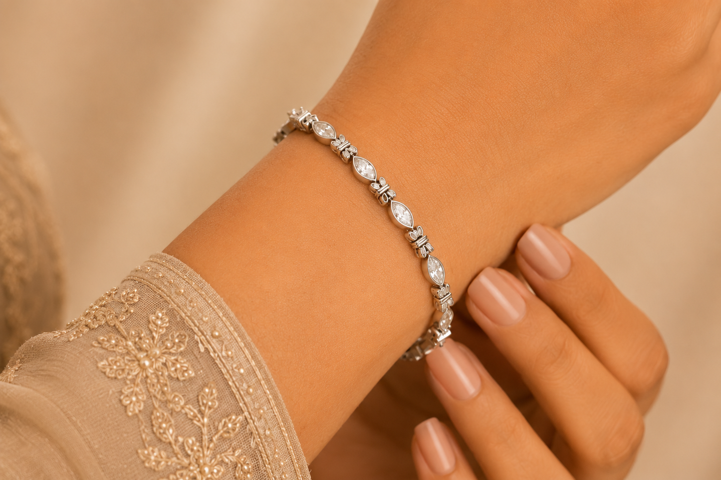 Women's Marquise Crystal Bracelet