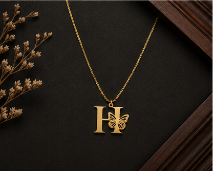 Custom Initial Letter Pendant Necklace – Personalize with Any Letter | 925 Sterling Silver